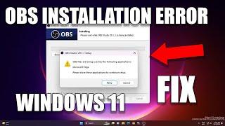 How To Fix OBS installation Error "OBS Files are being used by the following applications"