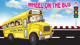 Wheels on the Bus (Play Version) Nursery Rhymes & Kids Songs | Riya Kids Tv