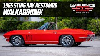 Classic Corvette Dream Giveaway Review of the 1965 Restomod Red Vette.