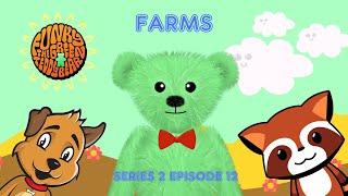 Funky the Green Teddy Bear – Farms. Preschool Fun for Everyone! Series 2 Episode 12