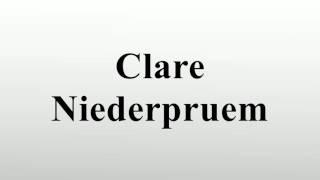 Clare Niederpruem