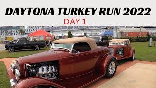 TURKEY ROD RUN 2022 PART 1 DAYTONA INTERNATIONAL SPEEDWAY CLASSIC CARS SHOW CARS