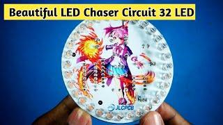 JLCPCB Multicolor Silkscreen LED Chaser PCB Guide