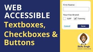 Accessible form input fields | How to make your website accessible for people with disabilities?