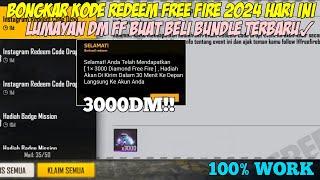 KODE REDEEM FREE FIRE TERBARU 1 JULI 2024 HARI INI