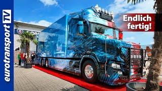Experience the unveiling of the Scania bonnet at Heide Logistik!