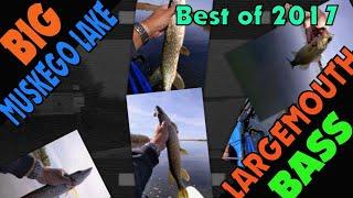 Kayak Fishing Big Muskego Lake Best of 2017 BassMan Strikes Kayak Fishing