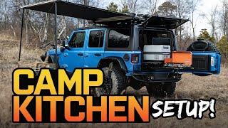 The Ultimate Camping Kitchen Setup! | 2024 Jeep Wrangler JL Rubicon Giveaway
