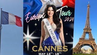 Miss Universe 2023 Sheynnis Palacios in France Europe Tour
