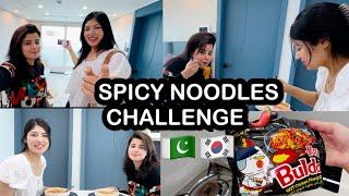  SPICY NOODLES CHALLENGE + SPEAKING PUNJAABI | feat. @zubidubivlog