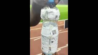 Egyptian Goalkeeper left his Bottle That Was Having All The Tactics of Senegal Players Written On It