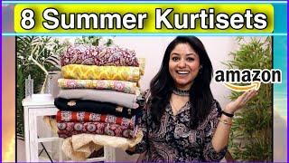 Amazon kurta pant haul in Cotton Salwar, Kurtis, Anarkali for summers / shopping with Vaishali Mitra