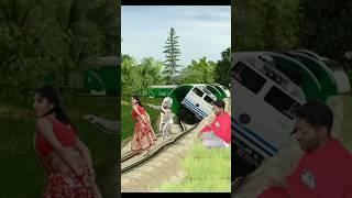 funny Vfx Moye Moye boy vs aunty stop the high speed train/#shorts #viralvideo #trending