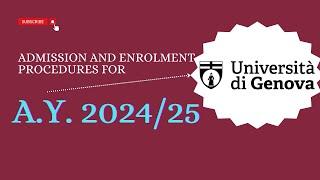 #Howtoapplyingenova step by step | Genova 2024-25 Admission Essentials!  #GenovaAdmission2024 #italy