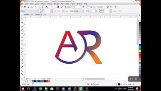 A R Logo in Corel Draw. Corel Draw Tutorial. #logo #logodesign #coreldraw