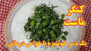 کنگر ماست یک دسر خوشمزه و مقوی با خواص درمانی    Wild thistle with yogurt an Iranian dessert