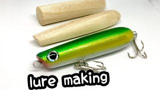 making a topwater pencil baits