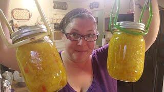 Making summer squash relish - Amish canning recipe