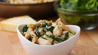 Healthier Chicken Alfredo Pasta