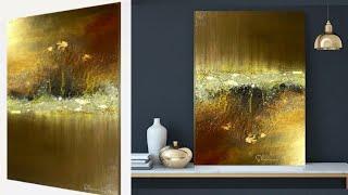 RADIANT MYSTIQUE: A Dazzling Display of Illuminating Textured Wall Art / Abstract Art (389)