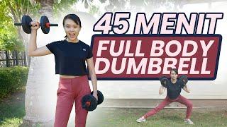 DAY 8 - 40 MENIT FULL BODY DUMBBELL - Program 14 Hari Langsing (dumbbell)