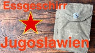 Essgeschirr - Jugoslawische Armee / JNA - All in One - Feldflasche / Kochgeschirr / Essbesteck