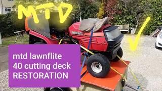 MTD LAWNFLITE 904 cutting deck restoration 