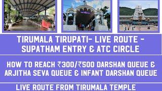 How to Reach Supatham Entry and ₹300/₹500 Darshan Queue - ATC Circle| Arjitha Seva Reporting Point