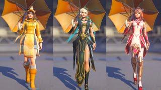 NEW Mercy Rainy Stroll Emote with Different Skins | Overwatch 2