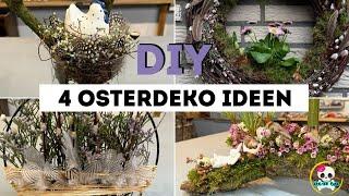 4 OSTERDEKO Ideen zum selber machen - Step by step Videos in der Beschreibung