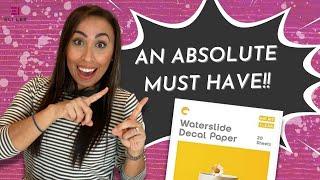 How to use Water Slide Decal Paper | Customizable Gift Ideas