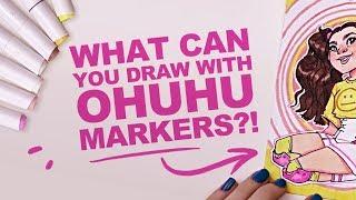 BLENDING WITH A CHISEL NIB!? | Ohuhu Markers | Best Cheap Copic Dupe