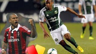 Darlington Nagbe cut down. Nigel de Jong gets yellow?