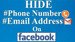 how to hide Phone number on Facebook | how to hide email on Facebook | F HOQUE | Updated 2021.