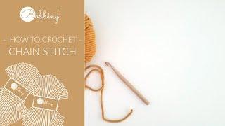 How to crochet chain stitch - Bobbiny