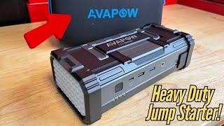 HEAVY DUTY JUMP STARTER! | AVAPOW 6000A Car Battery Jump Starter Review