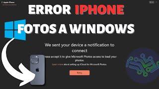 Hemos enviado una notificación al dispositivo para conectarse iPhone Error conectar iPhone a Windows