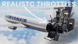 X-Plane 12 LIVE Flying Ryanair Zibo Boeing 737 with Realistic Throttles by ProDeskSim