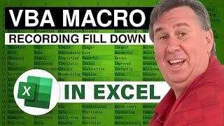 Excel - Record Fill Down: Episode 1519