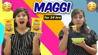 Eating Only *MAGGI* for 24 hrs || Food Challenge Tamil || Preetha Ammu || Ammu Times ||