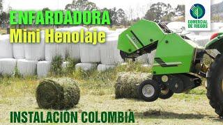 MINI HENOLAJE | Enfardadora de Heno | MAQUINARIA AGRÍCOLA | Fardo Redondo |  Instalación 