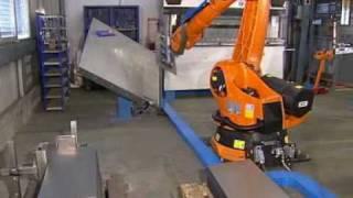 Automatic bending of sheet metal with a KUKA robot