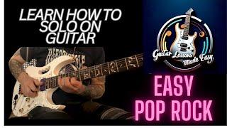 HOW TO PLAY A BEGINNER GUITAR SOLO Gen X Guitar OVER A BACKING TRACK #guitarlesson #howtoplayguitar