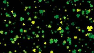  10-Hour 4K Clover Screensaver  Relaxing Falling Green & Yellow Clovers | Ultra HD Background