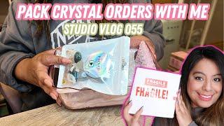 Crystal Studio Vlog 055 - Pack Crystal Orders with me!