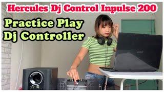 Practice play dj controller | hercules dj control Inpulse 200.