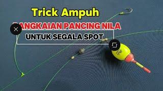 Trick Ampuh! Membuat Rangkaian Pancing Nila 2 Kail