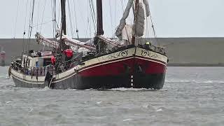 Klipper Johanna Engelina raakt lek op Waddenzee 27-09-2024