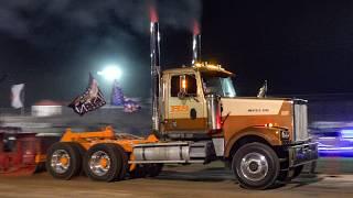 Semi Pulling 2024: A class Semis. Over The Top Diesel Showdown. Onaway Speedway.