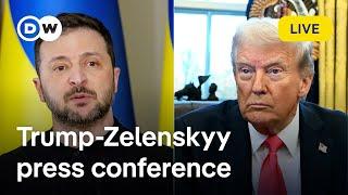 US President Trump and Ukraine's President Zelenskyy hold press conference | DW News